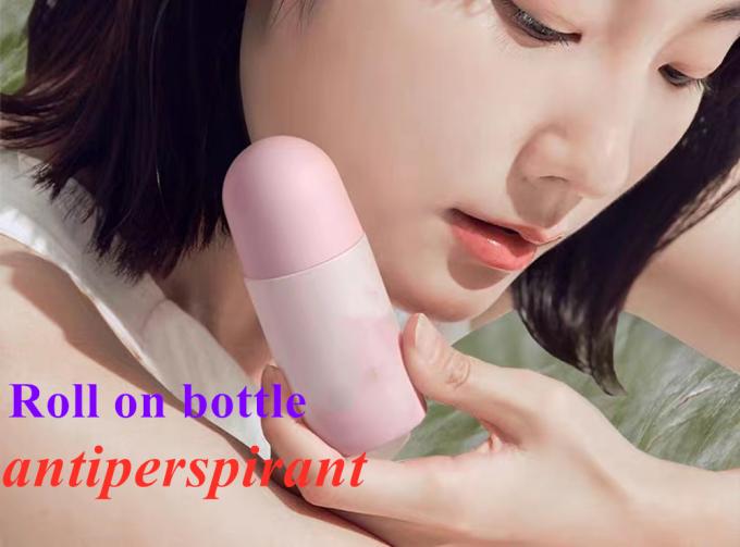50ml 60ml Black Empty HDPE Plastic Roll on Deodorant Antiperspirant Bottle with Black Lid
