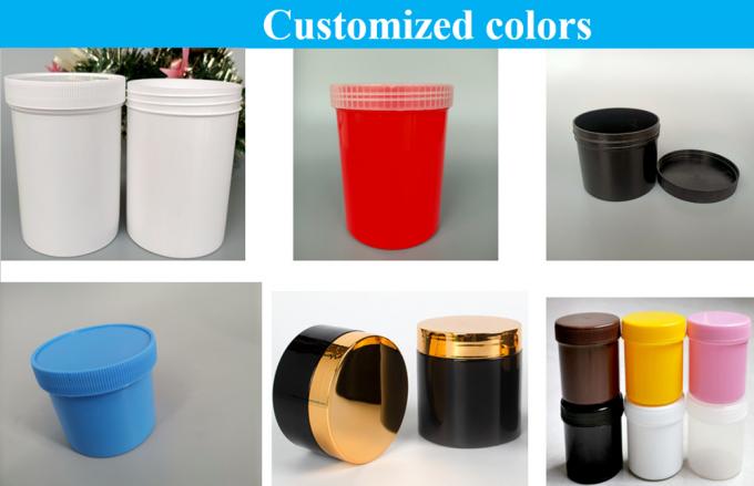 Custom PP Plastic Cream Jar 250ml 500ml 1000ml Empty Face Cream Containers Cosmetic Jar Lip Scrub PP Jar