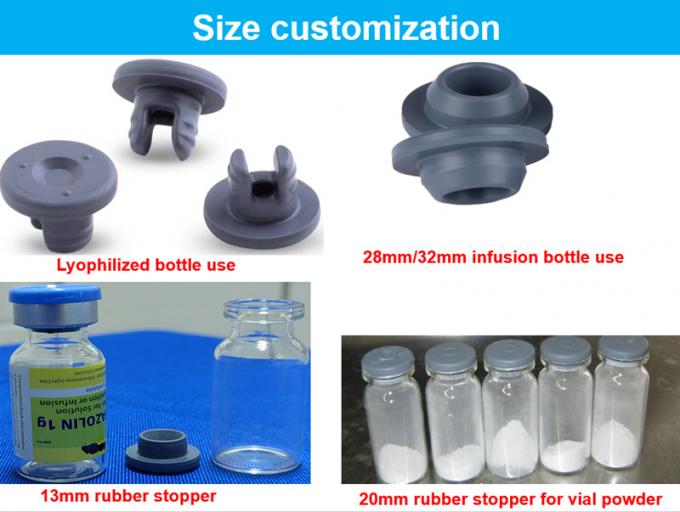 Wholesale Cheap 13mm 20mm 28mm 32mm Pharmaceutical Injection Butyl Rubber Stopper for Glass Injection Vial Bottle