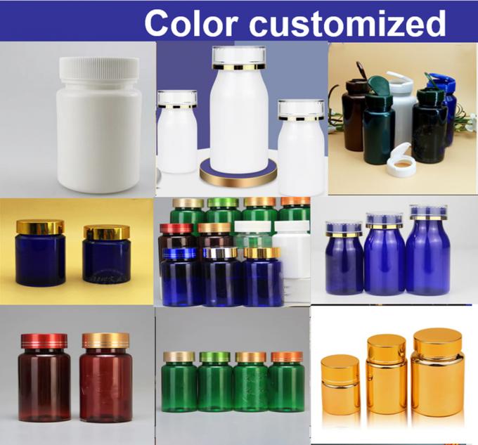 100ml 150ml Red Pet Empty Pill Container Medicine Vitamin Capsule Storage Pharmaceutical Plastic Bottle
