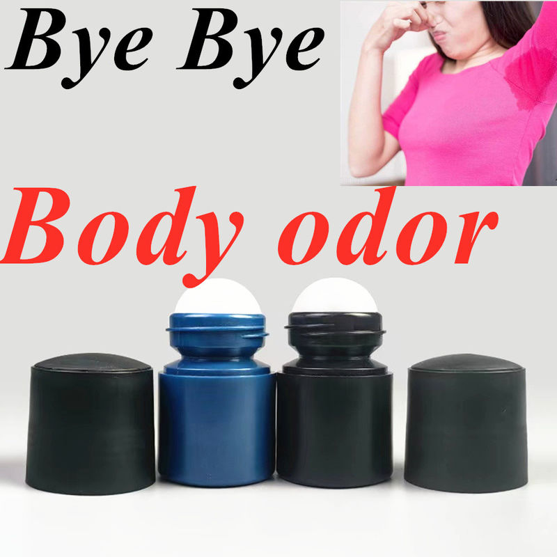 30ml 50 Ml 60ml 再充填可能なエッセンシャルオイルの体臭 デオドラントボトルの上空のHDPEプラスチックロール 丸いロールボール