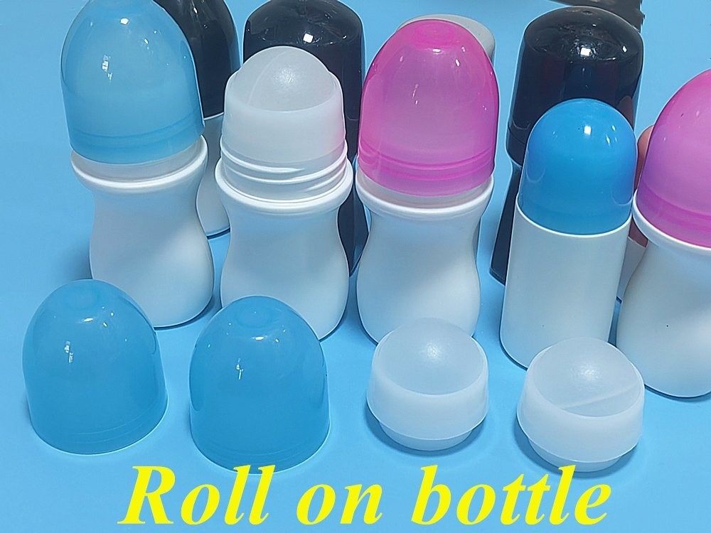 50ml HDPE 空の丸い プラスチックロール デオドラントボトル ローラー フレグラントボディボトル プラスチックロール アンチトランスピラントボトル