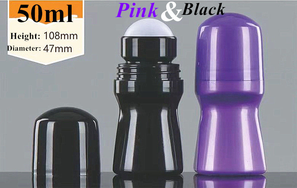 50ml HDPE 空の丸い プラスチックロール デオドラントボトル ローラー フレグラントボディボトル プラスチックロール アンチトランスピラントボトル