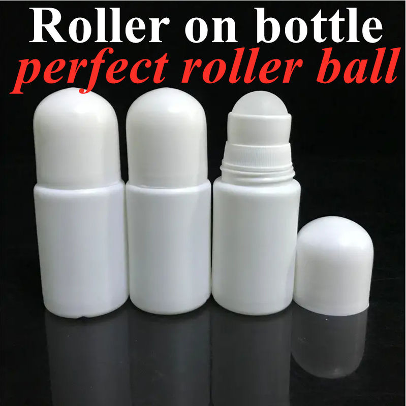50ml HDPE 空の丸い プラスチックロール デオドラントボトル ローラー フレグラントボディボトル プラスチックロール アンチトランスピラントボトル