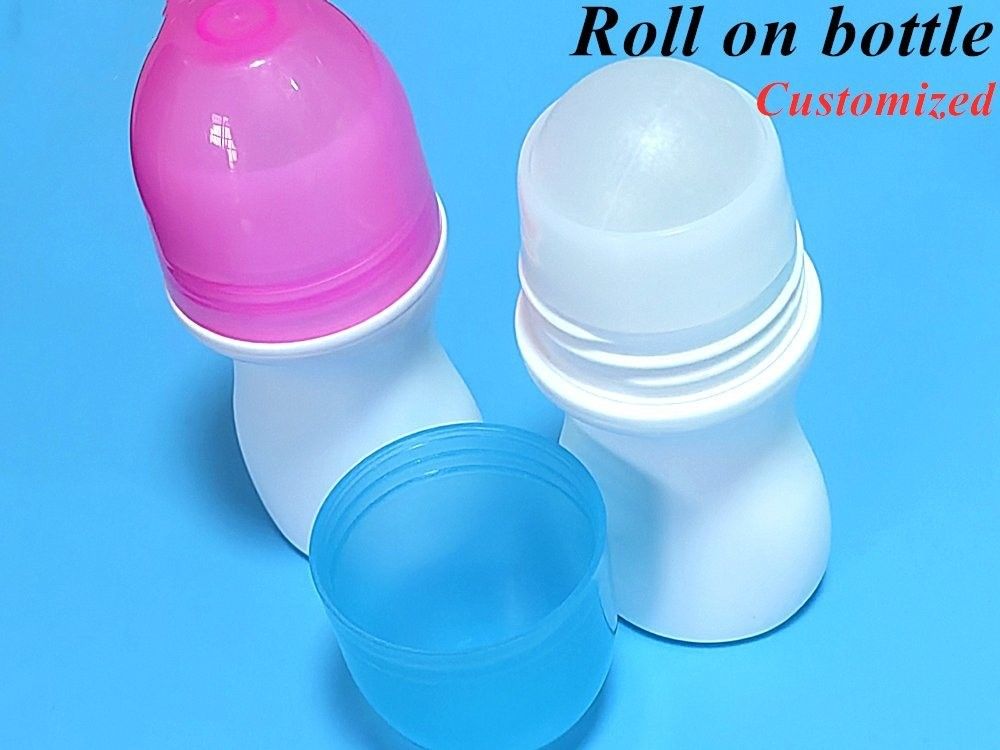 HDPE 30ml 50ml 60ml 円筒状のプラスチックロール ボトル デオドラントボトル プラスチックロールボールの容器