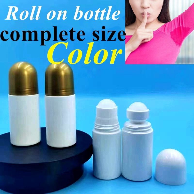 30ml 50ml 60ml HDPE プラスチック ホワイト プラスチック デオドラント エッセンシャルオイル ロール ボトル ロールボール