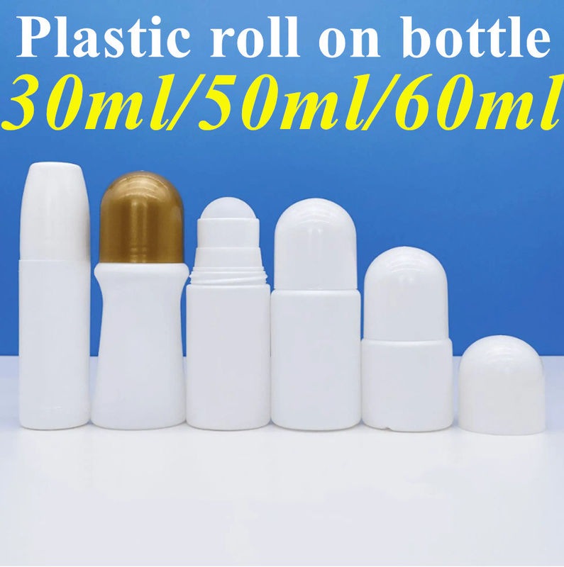 30ml 50ml50ml 60ml HDPE プラスチックロール 精油用ボトルにPP ロールボール 体臭 ロールボール容器