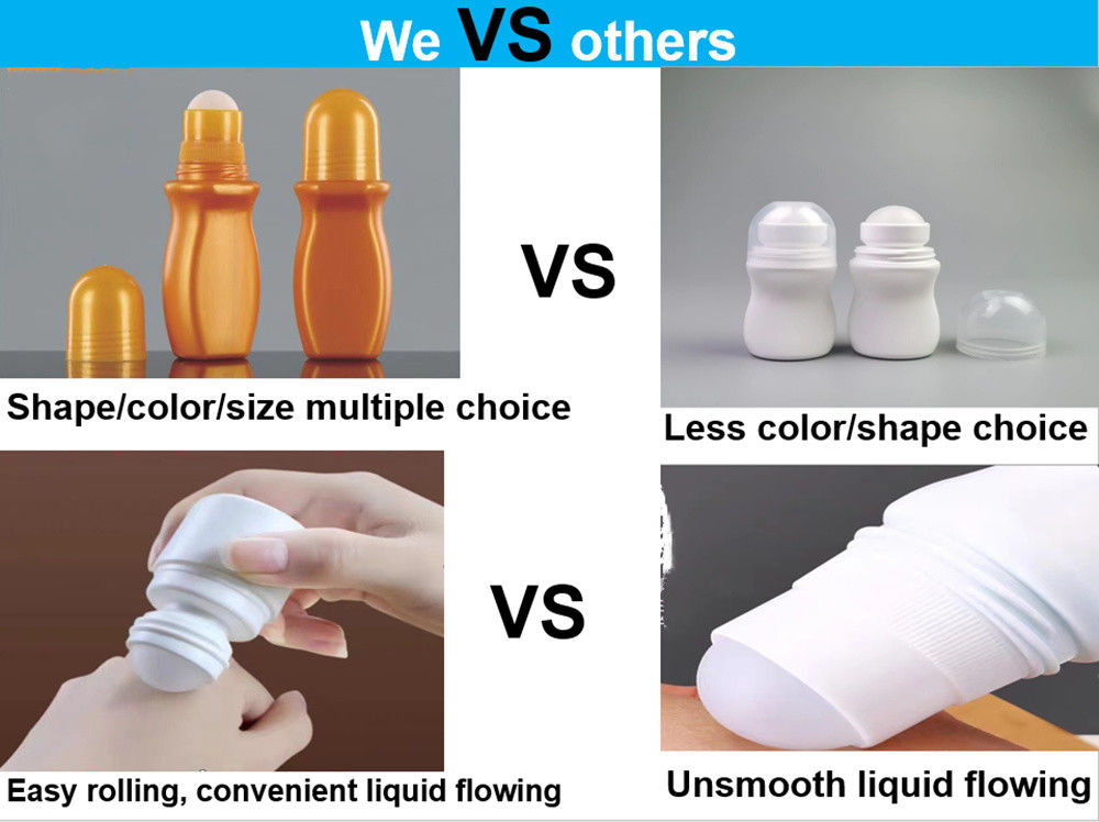 30ml 50ml HDPE 日焼け止め 身体ケア 空のエッセンシャルオイル プラスチックデオドラント ボトル
