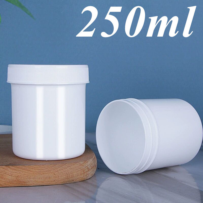 パーソナライズ 150ml 250ml 500ml 950ml 1000ml 白 黒 空 青 透き通る PP コスメティック クリーム 蓋付き