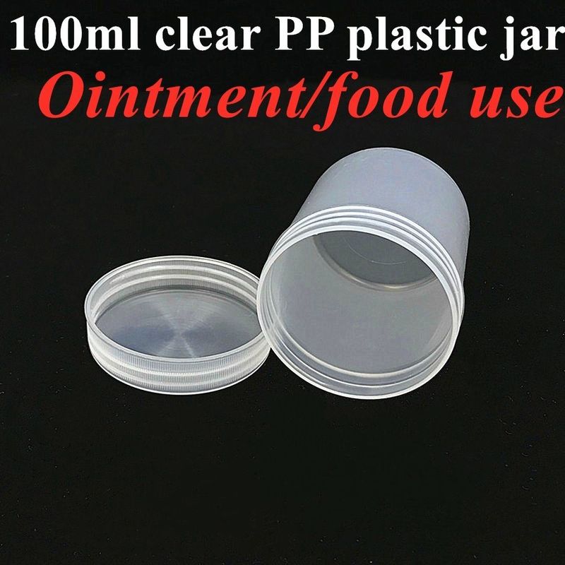 250ml 8oz 500ml 950ml 1000ml PP プラスティック 化粧品 透明 透明 ホワイト ポット プラスチック 膏 クリーム ボトル スクリュー キャップ