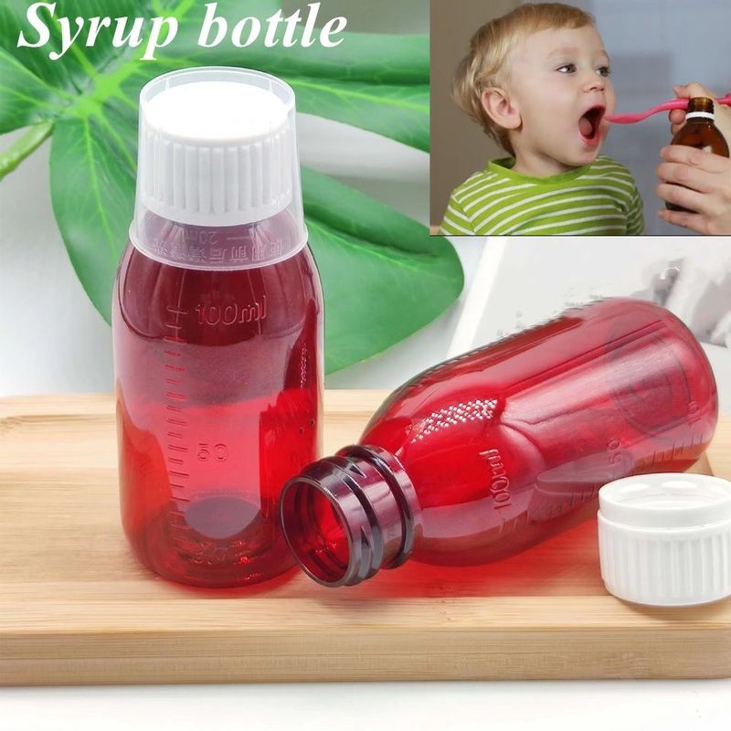 3オンス 4オンス 5オンス 空丸のプラスチックシロップボトル ペット用薬 医療用パッケージ 咳シロップ ボトル