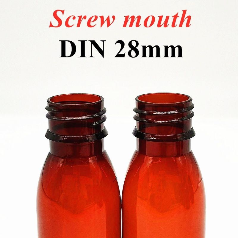100ml 120ml 150ml ブラウン プラスチック 薬瓶 ペット 空丸 口服 液体 ペット プラスチック 咳シロップ ボトル