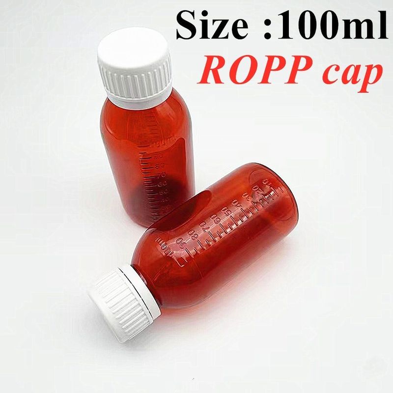 100ml 120ml 150ml メディカル プラスチックボトル ペット 咳シロップ ボトル プラスチック 咳シロップ 液体 丸い ボトル 螺栓蓋付き