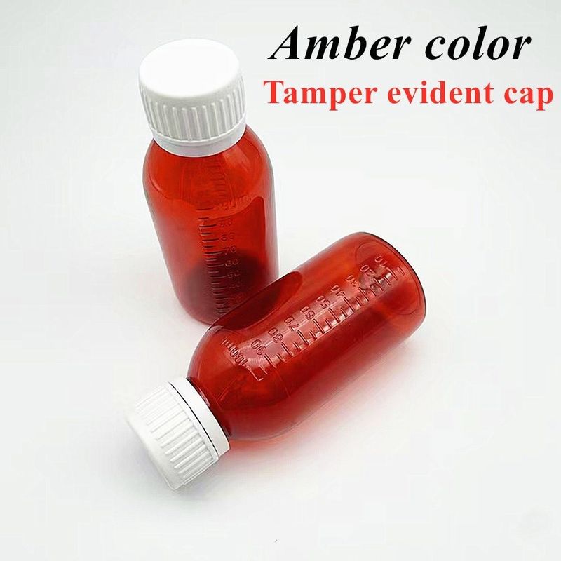 3オンス 4オンス 5オンス ペット製薬容器 アンバー丸薬剤薬剤 口服液体シロップボトル