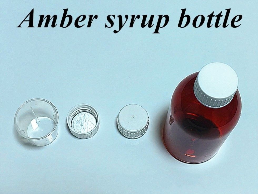 100ml 120ml 150ml 茶色の口服用液体ボトル シロップ 医薬品ボトル ペット プラスチック 咳シロップ ボトル 防腐蓋付き