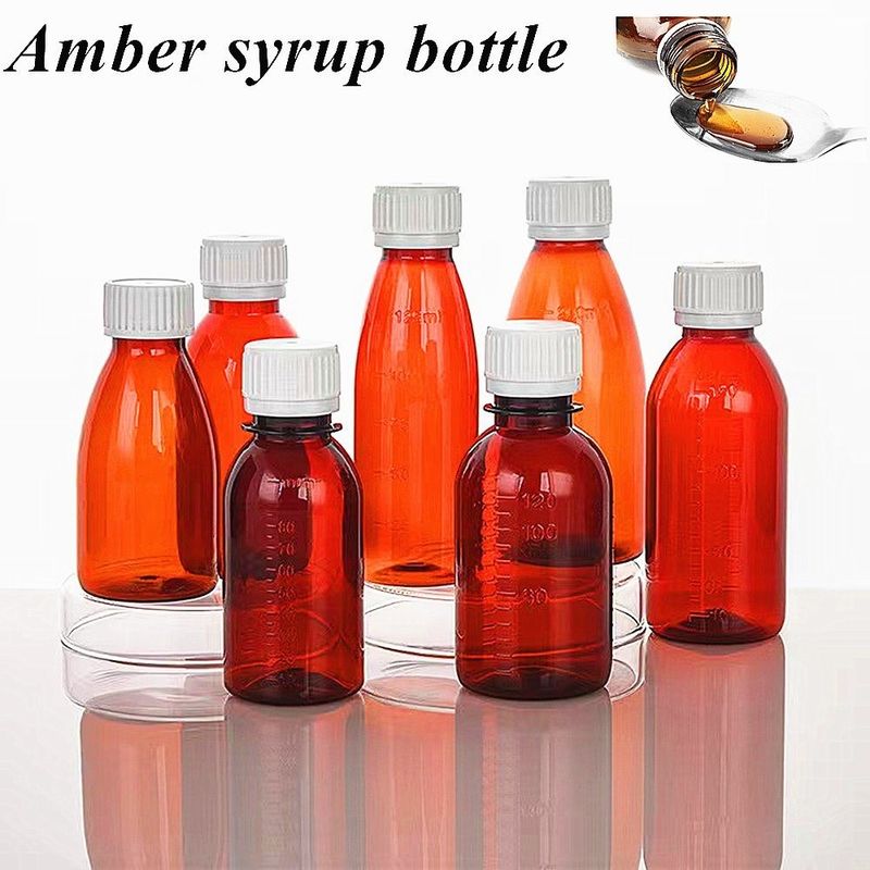 100ml 120ml 咳シロップ ボトル 口服液体 プラスチックボトル PET 空丸アンバーシロップ プラスチックボトル