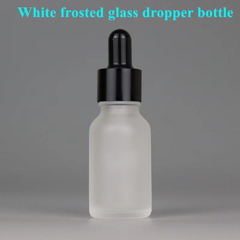 10ml 15ml 20ml 30ml 50ml ホワイト フロストガラス エッセンシャルオイル ボトル セラム オイル ボトル