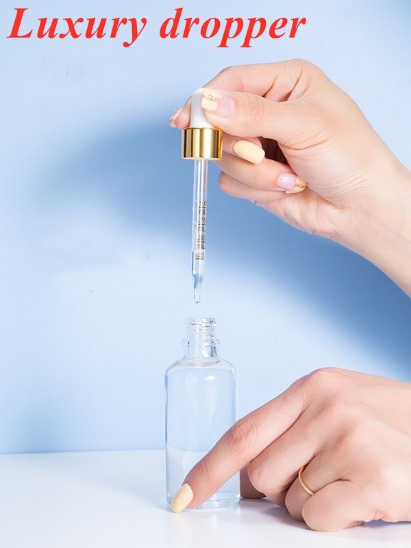10ml 20ml 30ml 空っぽ 丸い 白色 凍結 ガラス エッセンシャル オイル ボトル 皮膚 ケア ヘア セラム 化粧品 滴水器で使用