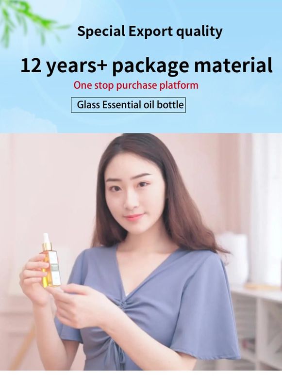 10ml 20ml 30ml 50ml 100ml 斜肩ガラス エッセンシャルオイル ボトル ホワイト フロストドロッパー ボトル 血清ケア用