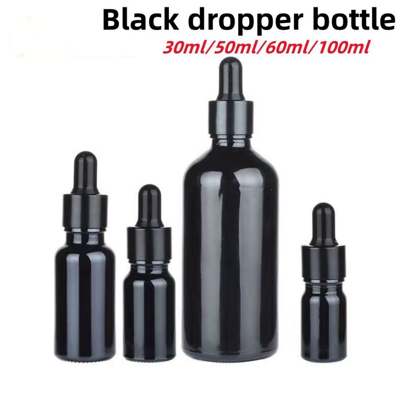 10ml 20ml 30ml 50ml ブラック ガラス ドロッパー ボトル 精油 ボトル ガラス ボトル ガラス ボトル 子供 防止 ボトル