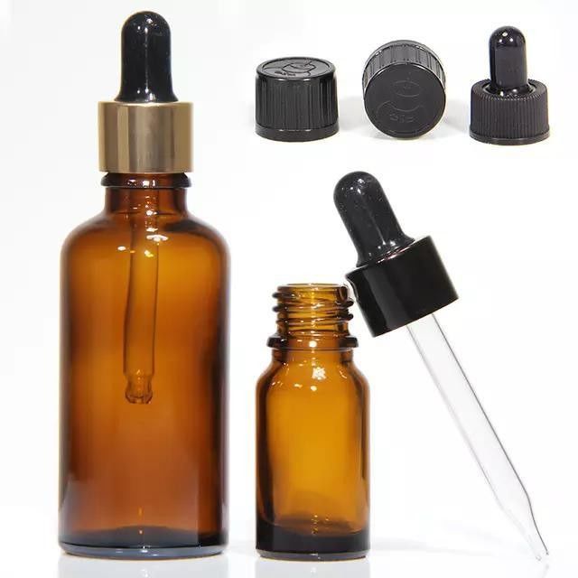 10ml 20ml 30ml 50ml ミニラウンド 空っぽ 化粧品 ガラス エッセンシャルオイル ボトル プラスチック 黒ドロッパー