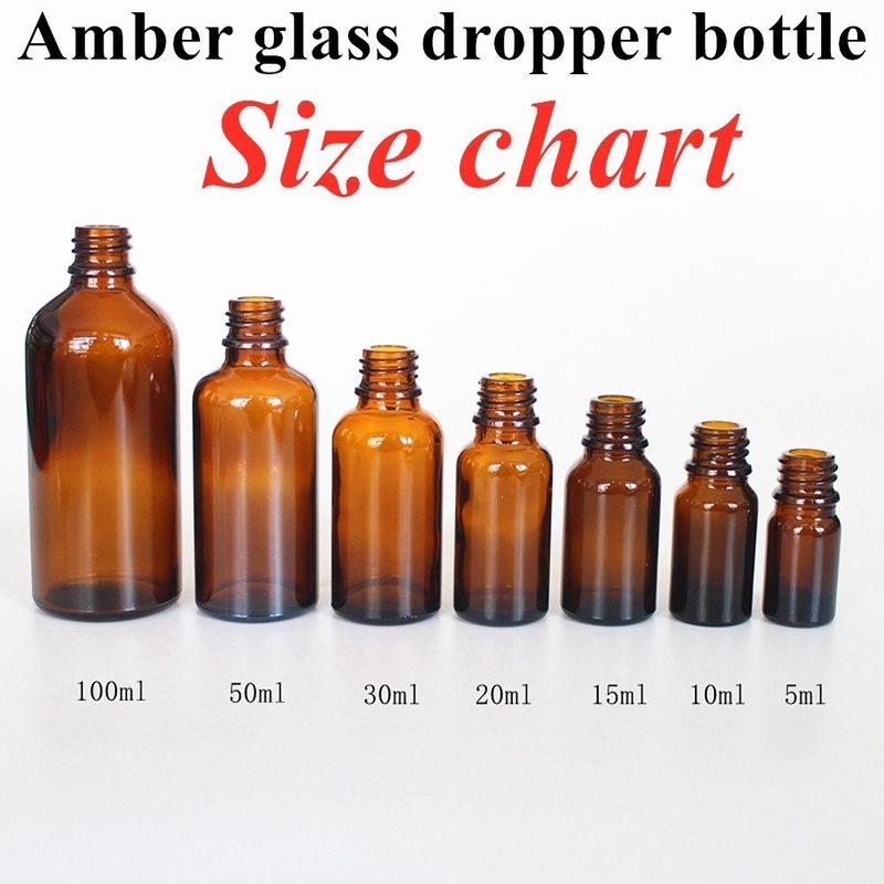 10ml 20ml 30ml 50ml ミニラウンド 空っぽ 化粧品 ガラス エッセンシャルオイル ボトル プラスチック 黒ドロッパー