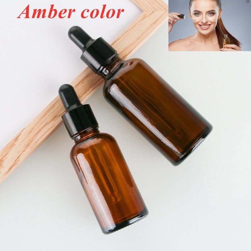 化粧品 皮膚ケア 10ml 20ml 30ml 50ml 100ml 丸空のエッセンシャルオイル ガラスドロッパーボトル
