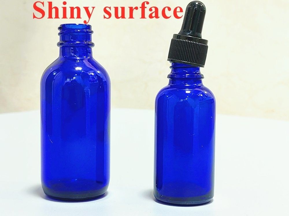 10ml 20ml 30ml 50ml 空きボストン丸型化粧品 包装 空き青色 精油 ガラスドロッパーボトル ドロッパーキャップ