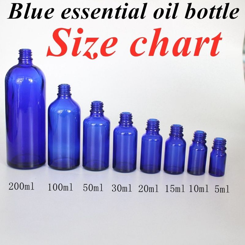 20ml 30ml エッセンシャルオイル 血清 皮膚ケア 化粧品 パッケージ ボトル コバル ブルー グラス ドロッパー ボトル ドロッパー