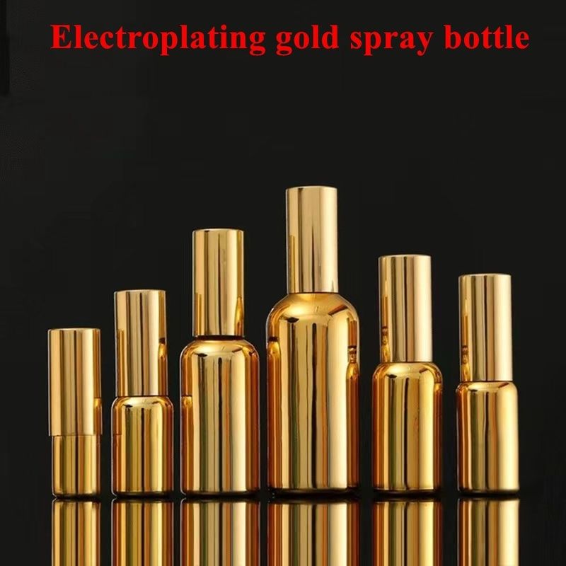 30ml 50ml 電気塗装 金銀 ガラス スプレー 化粧品 ボトル 金 化粧品 精油 ボトル