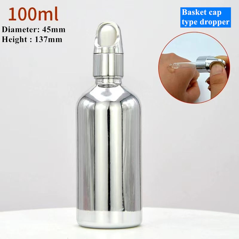 10ml 20ml 30ml 50ml エレクトロプレート 金色 高級化粧品 梱包 ガラスドロッパー ボトル 精油用
