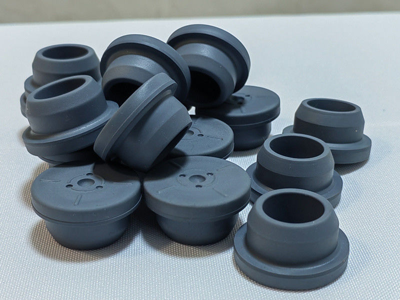 13mm 20mm 28mm グレー色 ガラス 注射器用 溶解剤を使用 薬剤ブチルゴムタップ