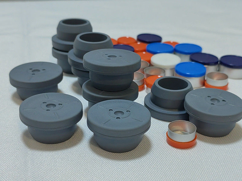 13mm 20mm 28mm グレー色 ガラス 注射器用 溶解剤を使用 薬剤ブチルゴムタップ