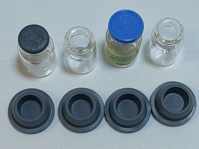 13mm 20mm メディカルグレード シリコン ブロマイズド ブチルブチルゴムストッパー リオフィライズ ガラスボトル