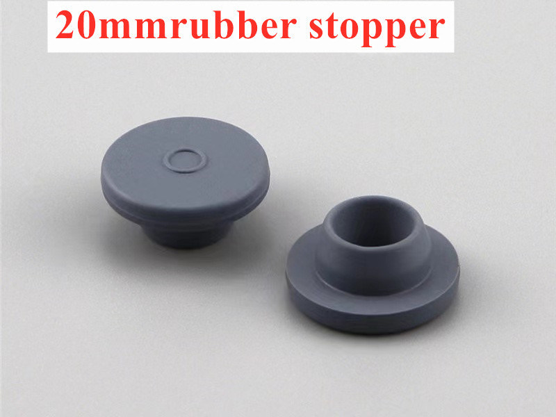 20mm 23mm メディカル用ボトル 錠剤用ブチルゴムタップ 製薬用リオフィライゼーション用 ガラスボトル