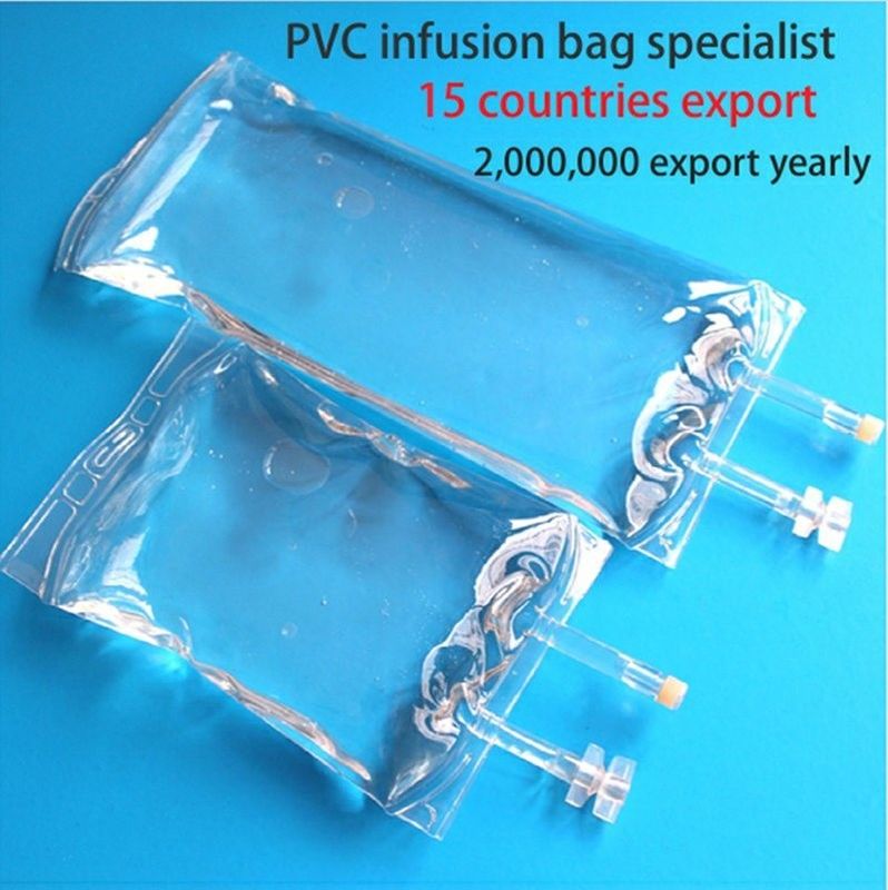 大容量 2000ml 3000ml 5000ml 7mm 獣医用 単品 PVC インフュージョン IV バッグ