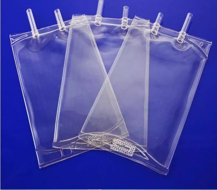 250ml 500ml 1000ml 使い捨てインフュージョンバッグ 医療用PVC ステリル塩分液 IV 液体溶液 PVC インフュージョンバッグ