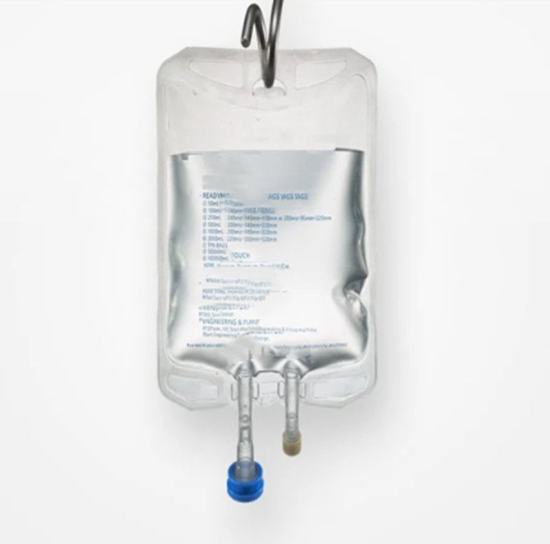 医療用空きPVC注入袋 塩分塩化 natrium塩化液滴滴袋 100ml 250cc 500cc 2ポートIVPVC注入袋
