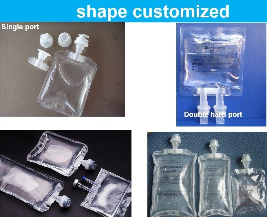 医療用 250ml 500ml 医療用ドリップバッグ ステリル 正常塩分 使い捨て用 非PVC インフュージョンバッグ IV 液体溶液バッグ