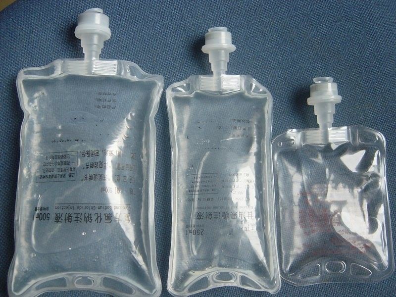 500ml 1000ml ナトリウム 塩化物 通常塩液 インフュージョン バッグ 静脈内 単口入り 非PVC IV 液体 バッグ ユーロ キャップ