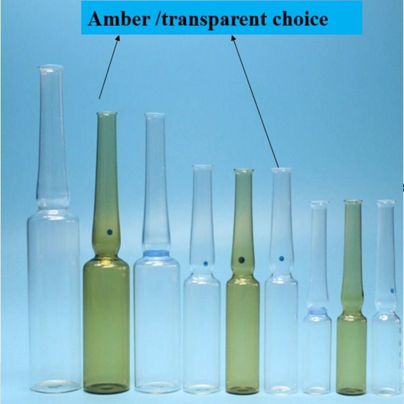 1ml5ml10ml20ml 化粧品 皮膚ケア 医薬品 ガラスアンプ 色のリング ロゴ印刷 スクリーン印刷 フォーム B フォーム