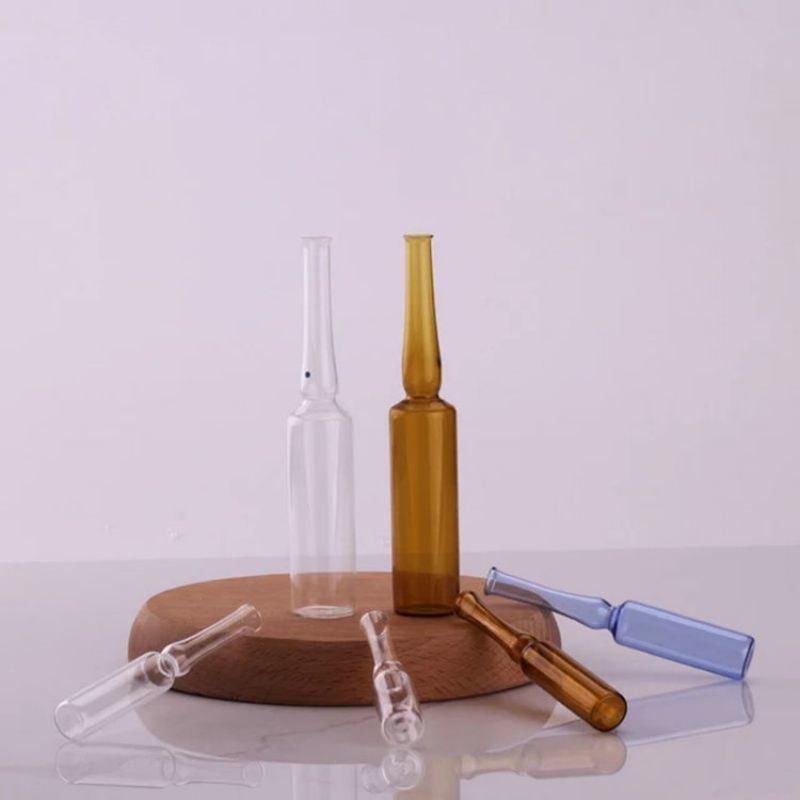 薬剤 1ml 2ml 5ml 10ml ISO 形式 A B C D 空の医療用ガラスアンプ 注射薬のためのISO標準