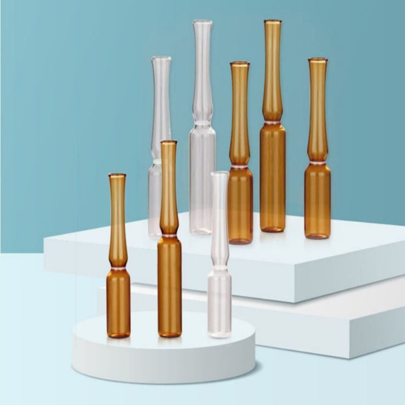 薬剤 1ml 2ml 5ml 10ml ISO 形式 A B C D 空の医療用ガラスアンプ 注射薬のためのISO標準