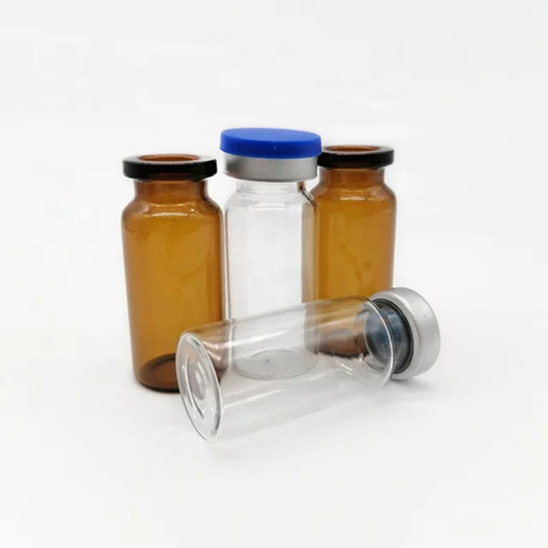 2ml 5ml 7ml 冷凍乾燥ガラスフライアル 薬剤 管状ワクチン 透明アンバーガラスフライアル アルミキャップ