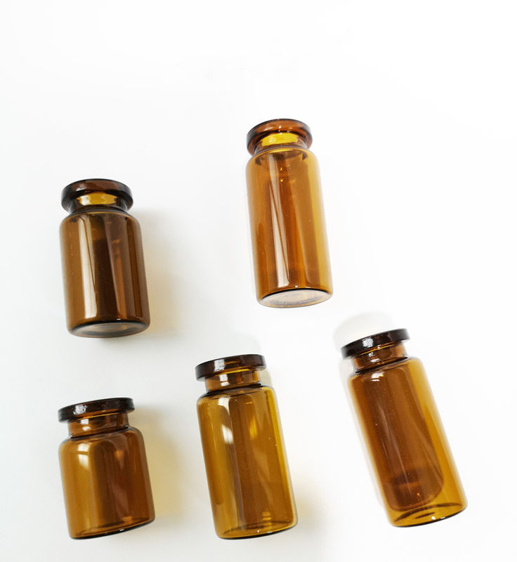5ml 7ml 10ml 薬剤 透明 アンバー リオフィライゼーション チューブル型 クリップ トップ フリップオフキャップ付き ガラスボトル