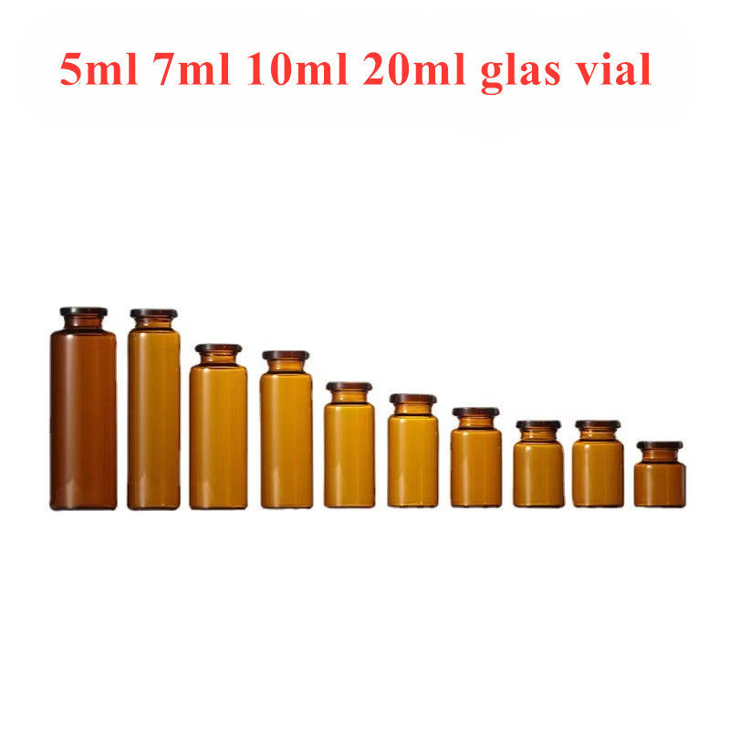 7ml 10ml クリアアンバー 薬剤 ステリル 注射 管状 ステリル 空のガラス 薬用 抗生物質