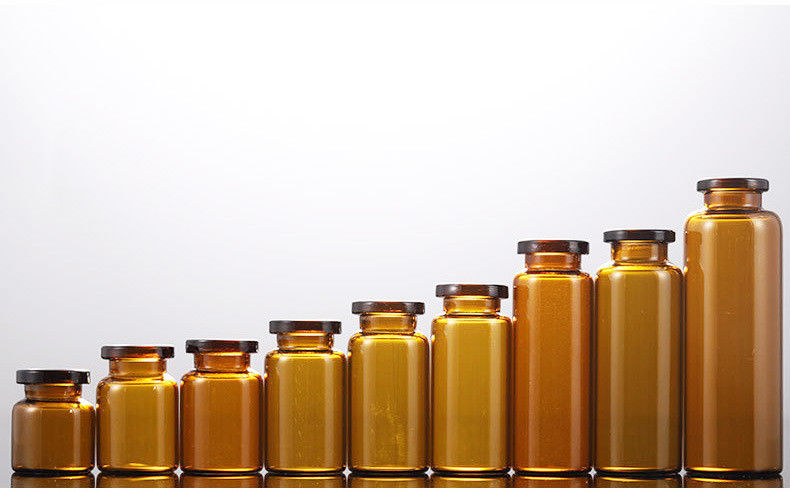5ml 7ml 透明で茶色のボロシリケートガラス 管状ガラス注射用錠 ワクチン用 アルミプラスチック蓋付き