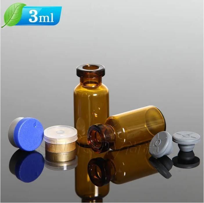 5ml 7ml 透明で茶色のボロシリケートガラス 管状ガラス注射用錠 ワクチン用 アルミプラスチック蓋付き