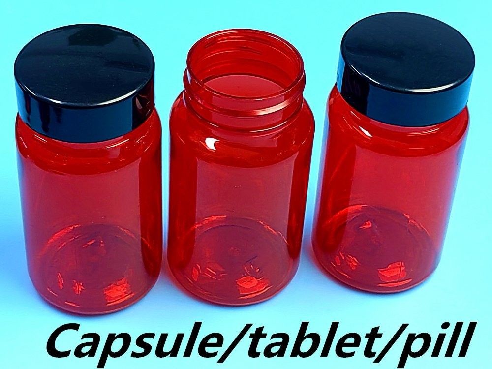 100ml ペット レッド 薬剤 処方箋 錠剤 容器 ボトル 栄養補給 栄養カプセル タンパク質 薬剤 ボトル