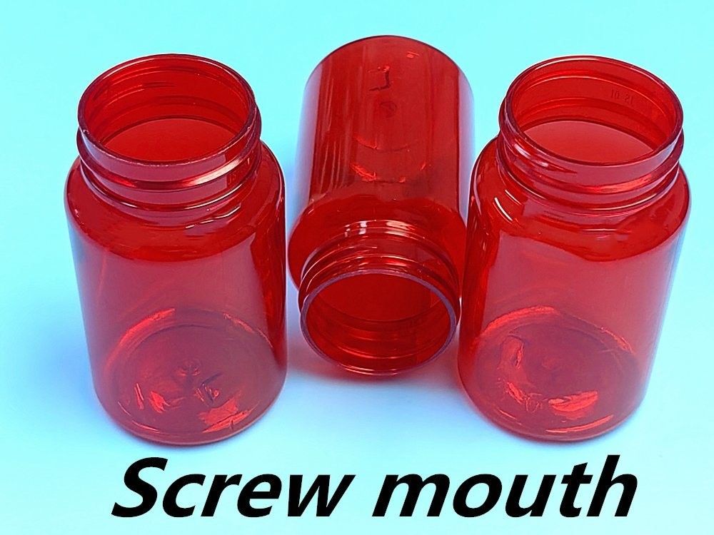 高品質 100ml レッド 空のペットピル 錠剤 カルシウム 薬剤容器 医薬品 ビタミン カプセル 薬瓶